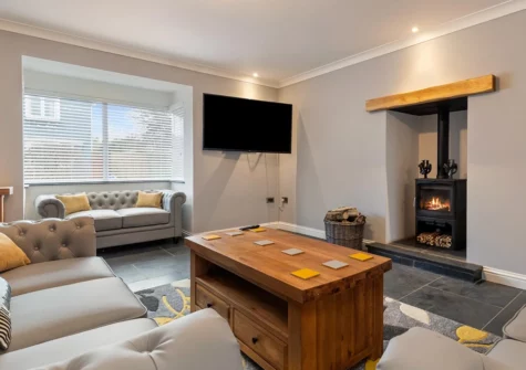 The living area at Maynor, Kilgetty