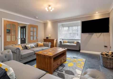 The living area at Maynor, Kilgetty