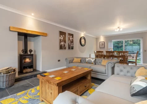 The living area at Maynor, Kilgetty