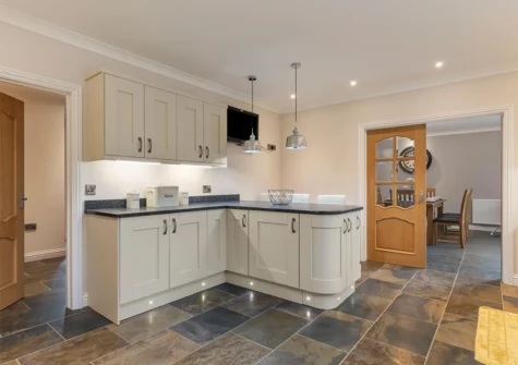 The kitchen at Maynor, Kilgetty