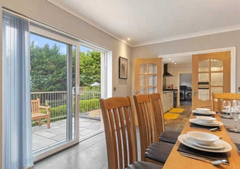 The dining area at Maynor, Kilgetty