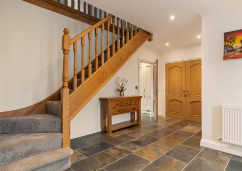 The entrance hallway at Maynor, Kilgetty