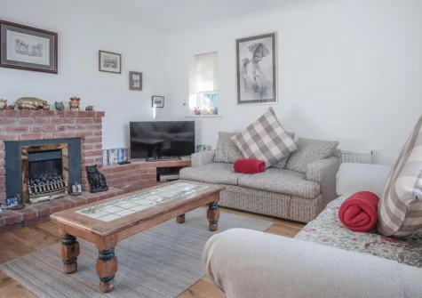 The living room at Maytree Cottage, Tenby
