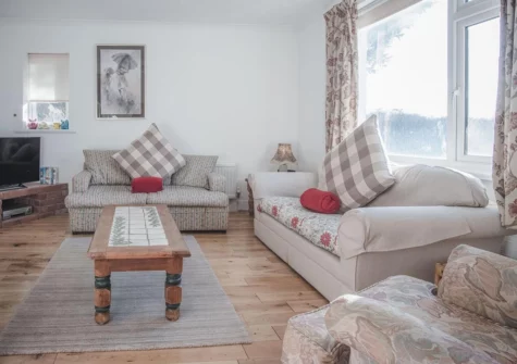 The living room at Maytree Cottage, Tenby