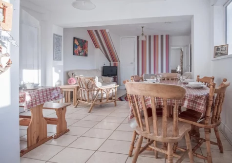 The dining area at Maytree Cottage, Tenby