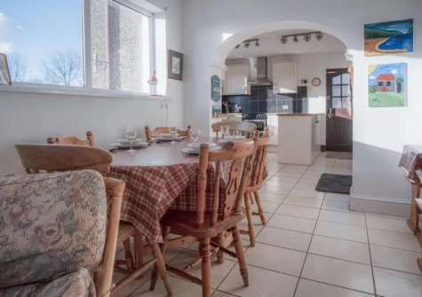 The dining area at Maytree Cottage, Tenby