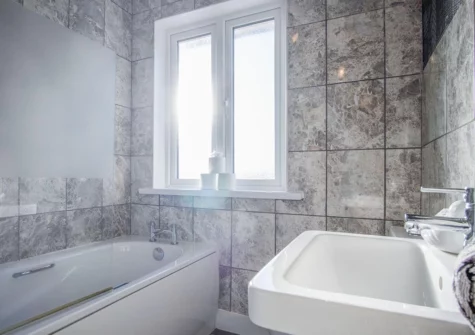 The bathroom at Maytree Cottage, Tenby