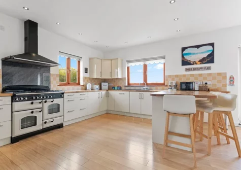The kitchen at Meadow Fram, Tenby
