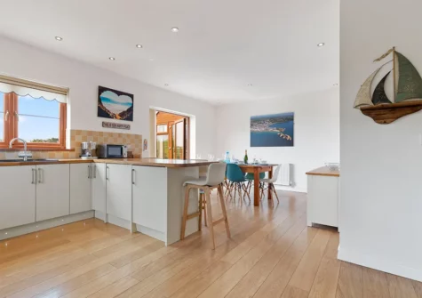 The kitchen at Meadow Fram, Tenby