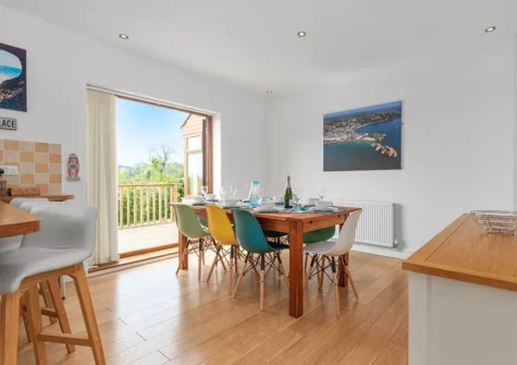 The dining area at Meadow Fram, Tenby