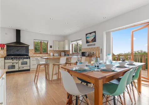 The dining area at Meadow Fram, Tenby
