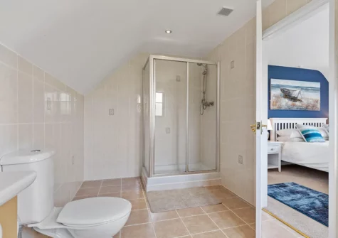 Bedroom #1 en-suite at Meadow Fram, Tenby
