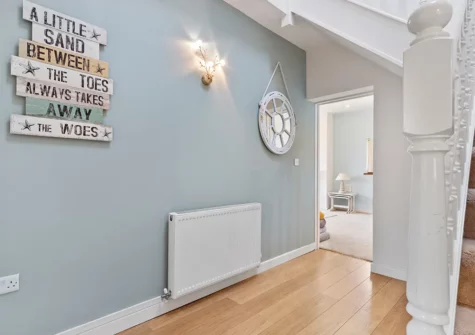 The hallway at Meadow Farm, Tenby