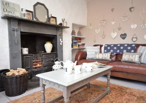 The living area at Millbank Cottage, Llanstadwell