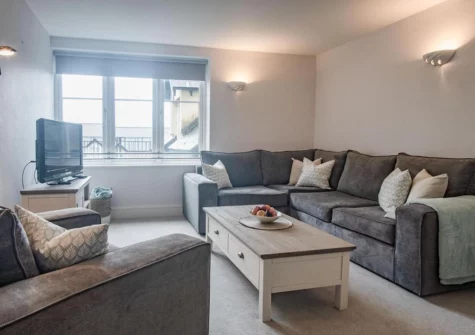 The living room at Minarvon, Saundersfoot