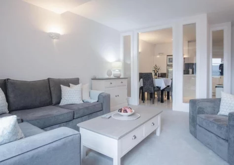 The living room at Minarvon, Saundersfoot