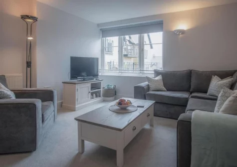 The living room at Minarvon, Saundersfoot