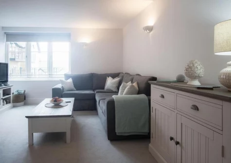 The living room at Minarvon, Saundersfoot