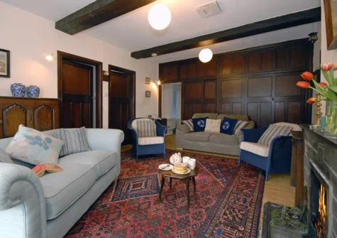 The living room at Monkstone View, Saundersfoot