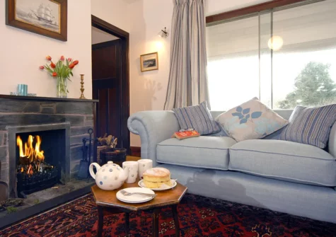 The living room at Monkstone View, Saundersfoot