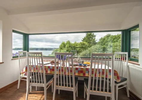 The dining area at Monkstone View, Saundersfoot