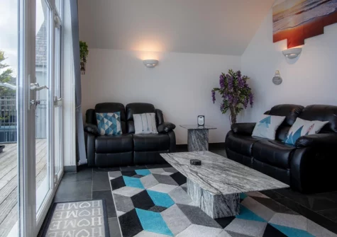 The living area at Nautilus, Pendine