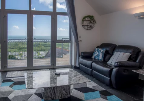 The living area at Nautilus, Pendine