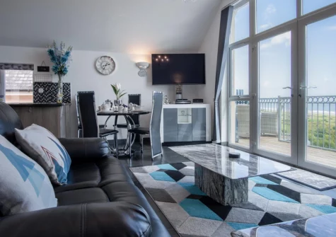 The living area at Nautilus, Pendine