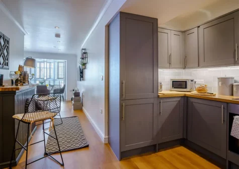 The kitchen at No Pennies, Tenby