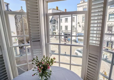 The view from the dining area at No Pennies, Tenby