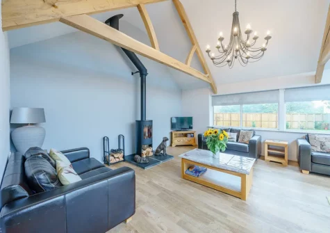 The living area at Oak Tree House, Saundersfoot