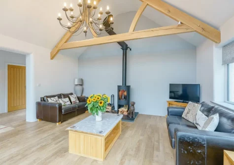 The living area at Oak Tree House, Saundersfoot