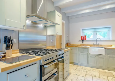 The kitchen at Oak Tree House, Saundersfoot