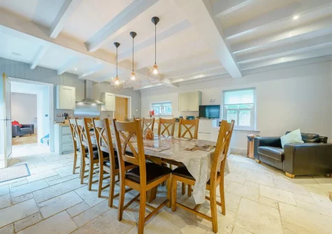 The dining area at Oak Tree House, Saundersfoot