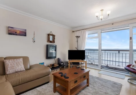 The living area at On The Beach, Saundersfoot