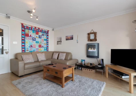 The living area at On The Beach, Saundersfoot