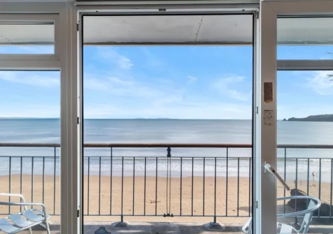 The view from the living room at On The Beach, Saundersfoot