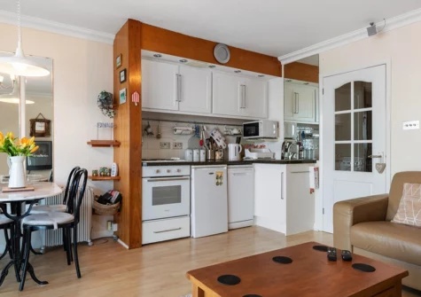 The kitchen & dining area at On The Beach, Saundersfoot