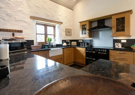 The kitchen at Orchard Barn, St Florence