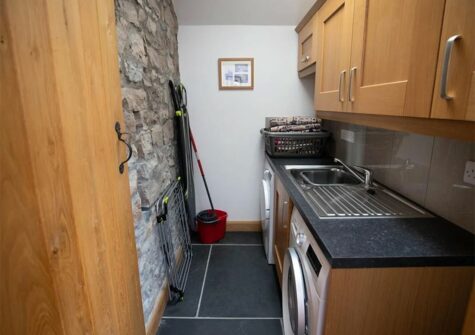 The utility room at Orchard Barn, St Florence