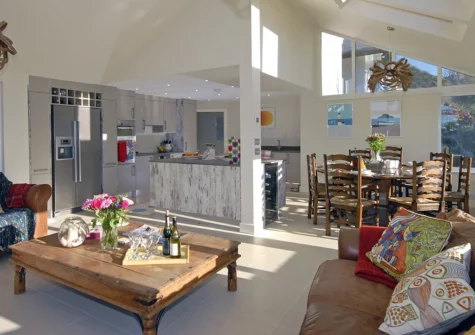 The living room at Oswald House, Little Haven