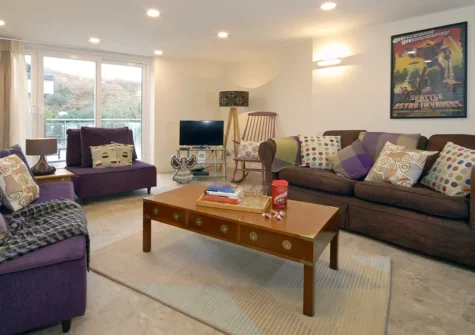 Lounge area of bedroom #5 at Oswald House, Little Haven
