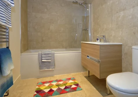 The bathroom at Oswald House, Little Haven