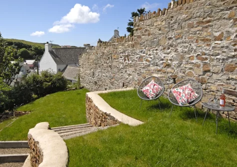 The garden at Oswald House, Little Haven
