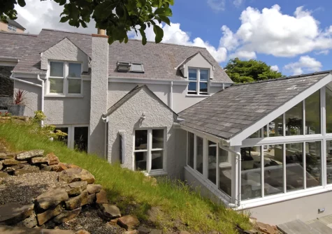 Outside Oswald House, Little Haven