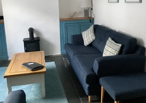 The living room at Pebble Cottage, Tenby
