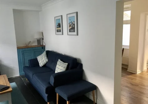 The living room at Pebble Cottage, Tenby