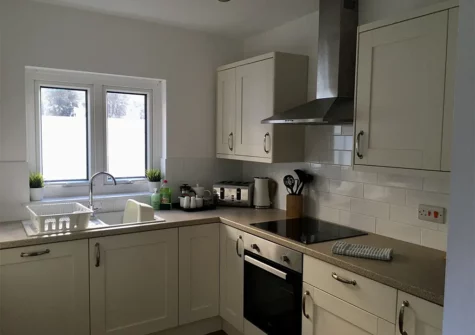 The kitchen at Pebble Cottage, Tenby