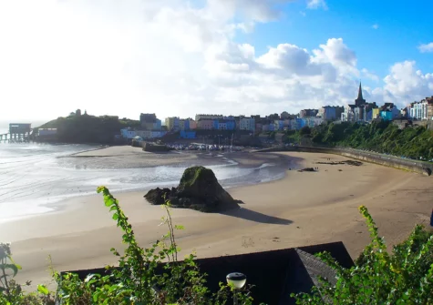 It's just a three minute walk from Pebble Cottage to Tenby's beaches