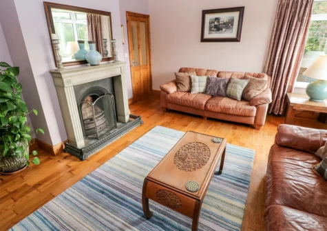 The living room at Pen Y Daith, Stepaside